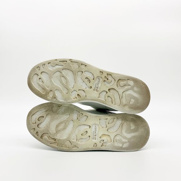 ALEXANDER MCQUEEN Metallic Leather Sneakers White - Picture 8 of 9